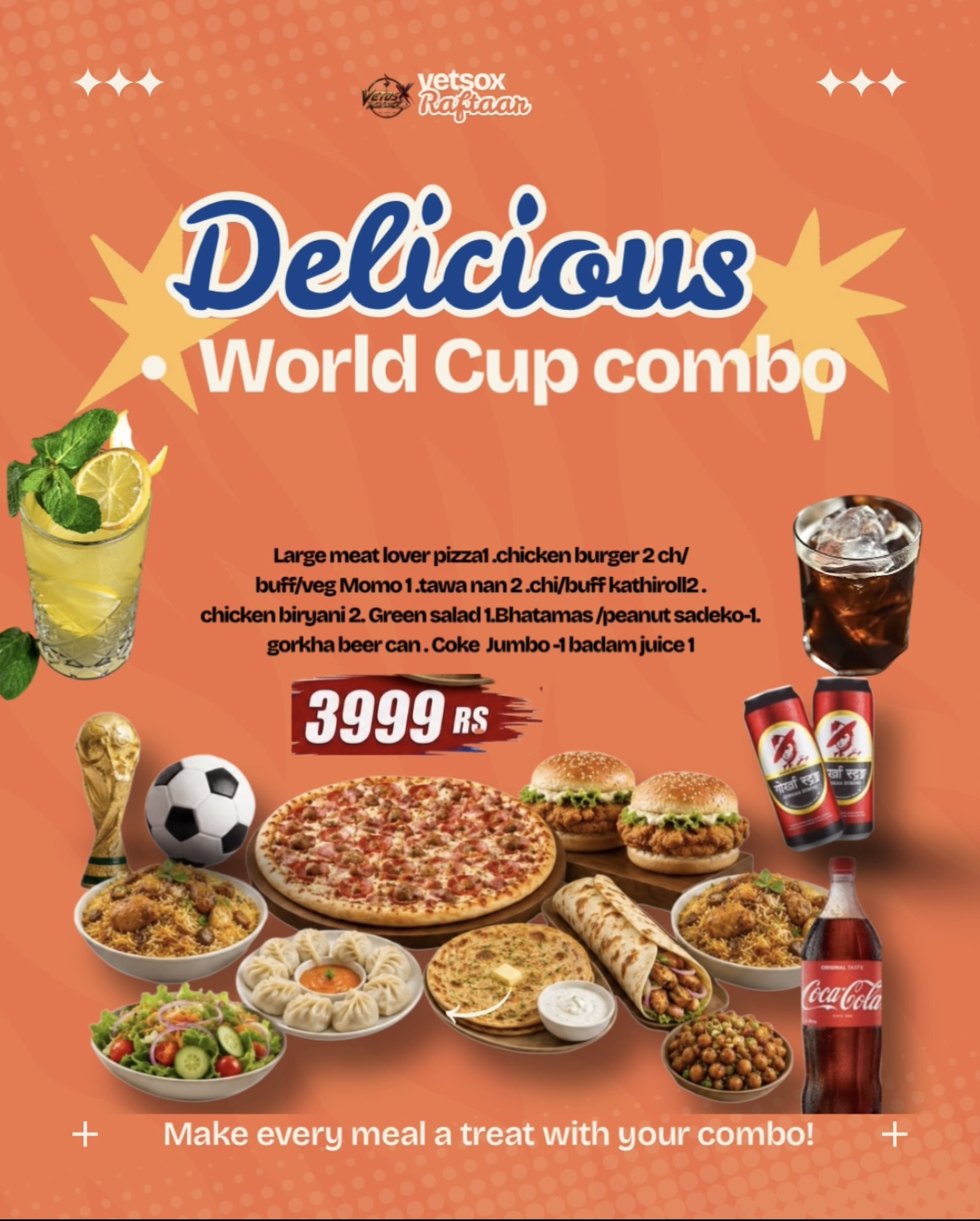 Delicious Worldcup combo