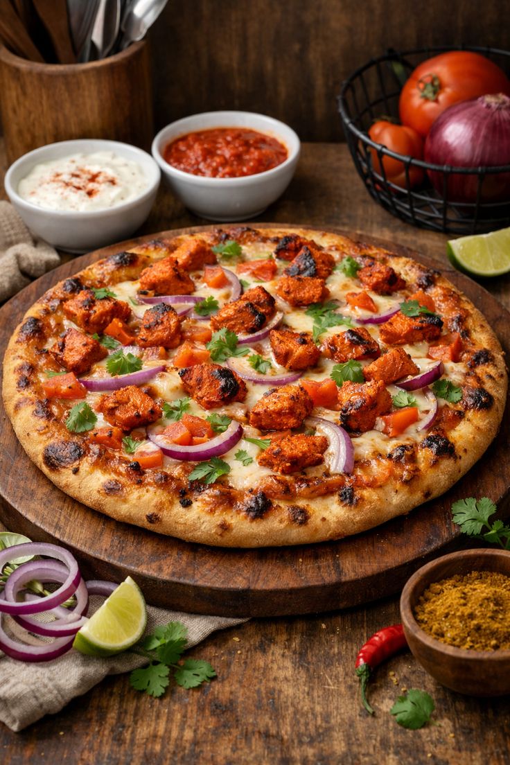 Chicken pizza large