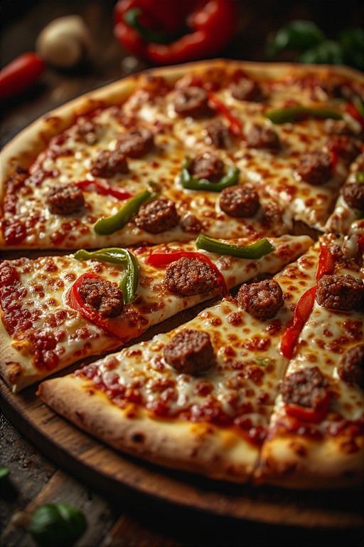 Sausage pizz